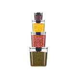 Airtight Kitchen Storage Canister Container Set for Flour, Sugar & More, Keeps Ingredients Fresh, V1192-AZ-W-6223