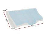 Memory Foam Cervical Pillow with Cool Gel, Contour Neck Support Sleeping Pillow V1188-MS-617-072