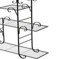 Levede Plant Stand Outdoor Indoor Metal Black UM1182-BK