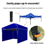 RED TRACK 3.6x2.2m Ultra Compact Folding Gazebo, Walls, Carry bag, Portable Outdoor Popup Marquee V219-OTDGZBRT2WBA