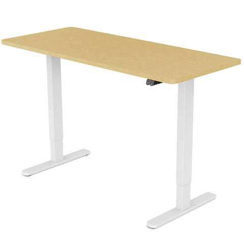 Fortia Sit To Stand Up Standing Desk, 140x60cm, 72-118cm Electric Height Adjustable, 70kg Load, V219-ADKSSTFOWOWT4A