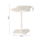 SOGA 42x28cm White Minimalist Cloud Shaped Table Durable Stylish Accent for Home Dcor SIDETAB42