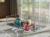 Large Acrylic Dog Playpen Fence Clear Pet Fertility Cage Fence Enclosure Playgroup V767-XPETSYL-6S-V1