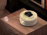 White Creative Cannon-Shaped Aromatherapy Diffuser with Colorful LED Lights, 280ml Ultrasonic V888-ELOSUNG13547
