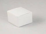 50 Pack of White 8x8x8cm Square Cube Card Gift Box - Folding Packaging Small rectangle/square Boxes V382-50WHBXCUBE8X8X8