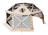 Pop up Gazebo Screen Tent, 3.6x3.6 m, 13-Sided Spherical Camping Canopy Tent with Removable Top & V952-TMZPQXK13M1254U9V001V0