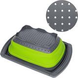 Collapsible Silicone Colander with Extendable Handles V1237-ZY-818-045