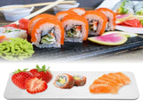 304 Stainless Steel Rectangle Sushi Plate Snacks Fruit Desserts Tray Serving Dish Home SuppliesM V1294-YM0718-3118200260412
