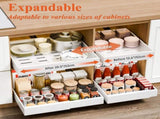 CARLA HOME Pack Pull Out Cabinet Organizer Expandable for Cabinets with Adjustable Slide Out Shelves LSB-36170