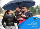 Compact Travel Umbrella Windproof Folding Umbrella,Auto Open & Close,8-Rib Frame V1192-AZ-W-31989