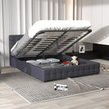 Milano Decor Eden Gas Lift Bed - Dark Grey - Queen ABM-10001887