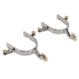 1 Pair Horse Spurs Stainless Steel Exquisite Cowboy Boot Spurs for Horse Training V1294-YM3111220275111-0421