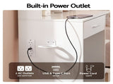 Artiss Dressing Table Vanity Desk LED Mirror Stool Storage Power Outlet Hairdryer Holder White FURNI-N-DRESS04-WH