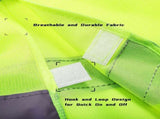 12 Pack High Visibility Safety Vests, Mesh Security Vest with 2 Reflective Silver Strips, V1259-DP01-A-871