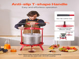3.69 Gal/14L Fruit Wine Press, Stainless Steel Basket with Cross-beam and Triangular Structure, V952-GJYZJLSBXG142GNCWV0