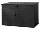 Gardeon Outdoor Storage Box 1170L Container Lockable Cabinet Tool Organizer Shed Black OSB-1170L-ABK
