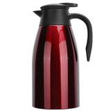 2L Insulation Pot Stainless Steel Vacuum Thermal Kettle Jug for Home Office TravelRed V1294-YM0718-3118210026311