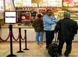 Portrait Display Double Sided Sign Frame Crowd Control & Queue Barrier- Double-Portrait Frame V1366-AZ2-W-03167