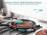 600F Heat Resistant 912 in Silicone Cooking Tongs with Non Stick Rubber Tips and 12" V1258-DP02-C-380