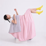 Pink and grey Cooling Summer Quilt with Ice Silk Fabric Lightweight Breathable Air Conditioner V888-ELOSUNG48484