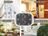 20 Pack Matte Black Door Hinges 3x3 Inch Standard Bedroom Door Hinge,Black Hinges for Interior Doors V1259-DP01-A-3408