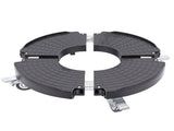 Rolling Plant Stand with Lockable Wheels 15.75 to 22.83in Adjustable 440lbs Round Plant Dolly for V1294-YM0901-3111250237211