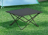 Folding Camping Table 40 cm, Roll-Up Aluminum Picnic BBQ Outdoor Table V1188-MS-617-092