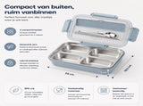Stainless Steel Bento Lunch Box With BPA Free Lid, Cutlery Set And Phone Holder, Meal Prep Lunchbox V1237-ZY-807-066
