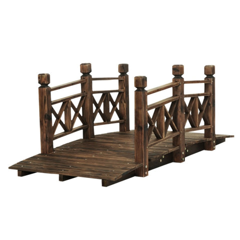 Gardeon Garden Decor Outdoor Ornament Wooden Bridge 150cm GD-BRIDGE-SH2265