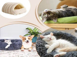 Cat Basket, Cat House, Cat Bed, Puppy Bed Cave, Nest-shaped Crate, for Daily Pet Care and Home Use, V1189-LC-DG-00261