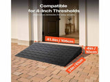 Rubber Threshold 4" Rise Threshold Ramp Doorway, 3 Channels Cord Cover Rubber Solid Threshold V952-WFSLYP24X42X4950BV0