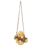 Resin Swinging Puppy Dog Statue Simulation Animal Model Figurine Sculpture Crafts Outdoor Garden V1294-YM0523-3111210397111