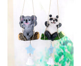 Cute Swing Panda Sloth Wind Chimes Home Door Window Balcony Hanging Bell Decor-Sloth V1263-JX-522