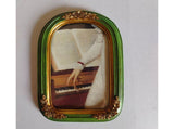 French Vintage Picture Frame Carving Flower Elegant Victorian Resin High Clarity Glass Wall Hanging V1263-JX-2599