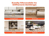 Nesting Coffee Table Set of 2, 700 mm Round Coffee Table, Nesting Tables for Small Place, Vintage V952-QTZTMYXKJTT2V611W001V0