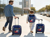 Kids Luggage Set, 2 Piece, 45.7 cm Hardside Rolling Wheels Suitcase with Hard-Shell Backpack, V767-VVR-2JTETXLX2PCSJ0HWG001V0