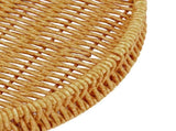 Woven Serving Tray Decorative Multipurpose Round Serving Basket with Dual Handles Fruit Bread V1294-YM0901-3117240149911