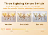 Rococo Gold Wall Sconce Floral Bedside Wall Lamp with Beveled Crystal Lighting for Hallway & Living V767-LT-X121