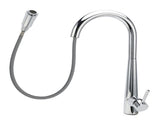 WELS Chrome Pull Out Kitchen Sink Tap Round Basin Mixer Faucet Flexible Spout V1233-KRD515CR