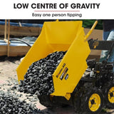 Baumr-AG 6 Wheel Motorised Wheelbarrow Dumper, Briggs & Stratton CR950 Petrol Engine, 500kg Capacity V219-BRWPWRBMRBP92