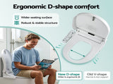 Cefito Smart Electric Bidet Toilet Seat Cover D-Shape SIAA Material Certified BIDET-ELEC-370D-WH