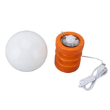 Retro Table Lamp Decorative Glass Lampshade Wooden Base USB Small Nightstand Light for Bedroom V1294-YM0901-3119240076911