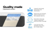 Giselle Bedding Memory Foam Mattress Bed Cool Gel Non Spring 21cm Queen FOAM-MFM-H021-Q