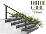 Outdoor Handrail 165LBS Load Handrail Outdoors Aluminum Handrail 152 x 89.5 cm Outdoor V952-TFDGLZHS5FT585EFIV0