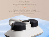 White Wireless Handheld Mite Remover Vacuum - Dual Cup Strong Suction UV Sterilization High V888-ELOSUNG53537