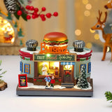 Christmas Light-Up Musical Rotating Ornament Resin & Plastic, Warm Glow with Rotation & Music, V1232-XZYYH-SD-001