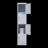 4-Door Vertical Locker for Office Gym Shed School Home Storage V63-832511