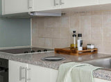 Elegant Black Stainless Steel 430 Embedded Trash Can Lid, Space-Saving Kitchen Garbage Bin Cover V1370-AZ4-08936