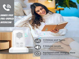 RF433 Wireless Intercom Ring Doorbell Chime with 1 Inside Sensor 984ft Range No Internet Required V1294-YM0901-H48995W