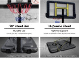 Basketball Hoop Stand System Portable Adjustable Height Ring Backboard Net Rim V610-BAS-0021A